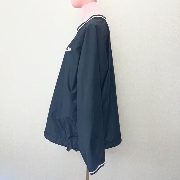 Nike V-Neck Lined Blue Baseball Pullover Windbreaker Jacket Mens Size XL - Picture 2 of 16